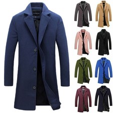 Men Winter Warm Formal Trench