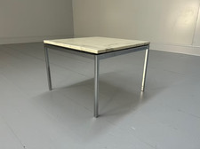Knoll Studio "Florence Knoll" Side Coffee Table - In "Carrara" Marble