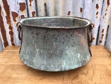 Large antique copper - antique, planter