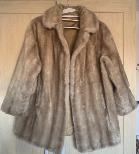 Vintage tissavel faux - , coat