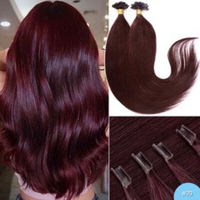 Thick Russian Pre Bonded Nail U-Tip Keratin Fusion Remy Human Hair Extensions 1G