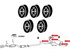 Full Set Of 5 Exhaust Hanger Rubbers For Mazda RX8 