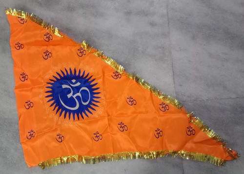 Flag for pooja dhvaj - om,