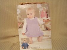 4470 - Sirdar Snuggly Baby Bamboo - Cardigan & Pinafore - Age 0-7 years