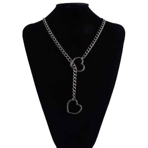 Heart slip chain necklace for - slip,