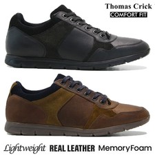 MENS LEATHER MEMORY FOAM