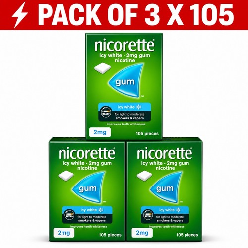 Nicorette icy white - nicorette, gum