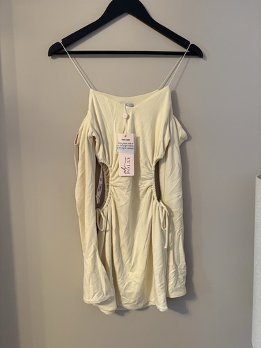 Polly ivory cut out - oh, ruched