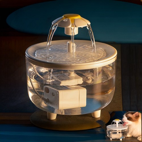 Cat water fountain - cat,