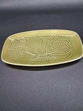 Poole Pottery 50/60's Green Fish Dish