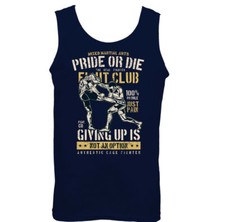 Pride or Die Mens Funny MMA Vest Training Top Boxing Muay Thai UFC Judo