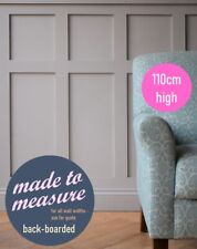 Half Wall Panelling Kit Easy Fit Edwardian Wall MDF Panels with Back Boards 