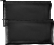 2Pcs Money Bags with Zipper