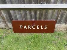 Original BR(W) ‘PARCELS’ Enamel Railway Sign - UNUSUAL