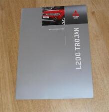 Mitsubishi L200 Trojan Double Cab 4X4 Pick Up Brochure 2010