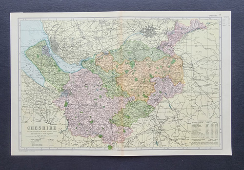 Antique 1903 large map - large,