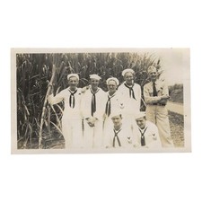 Vintage Snapshot Photo Navy