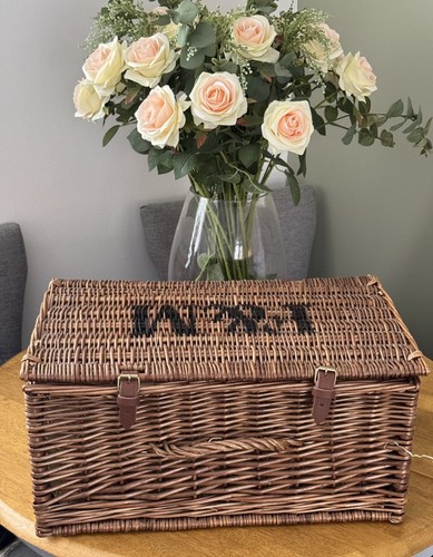 New wicker basket - new, f&m