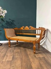 Exquisite Anglo-Indian Bergère Settee