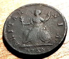 GEORGE II FARTHING 1736