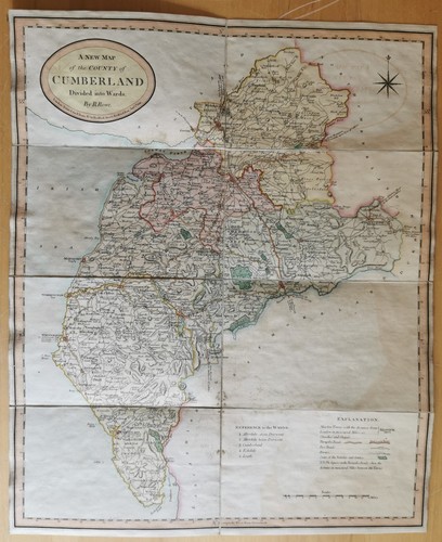 Scarce cumberland map - map, by