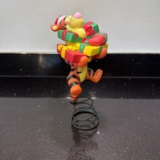 Disney Tigger Christmas Tree Topper Decoration 8.5" Vinyl Figure Winnie The Pooh