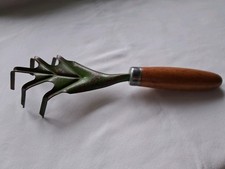 Vintage garden hand  claw rake
