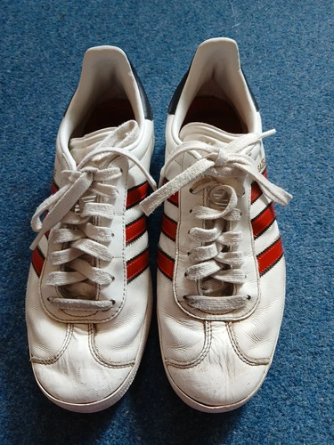 Adidas gazelle white red - adidas,