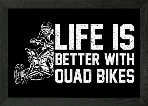 Quad bike atv framed wall - quad,