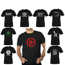 Black Funny Mens T-Shirts joke