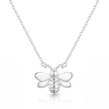 Silver Plated Bumble Bee Necklace by Philip Jones