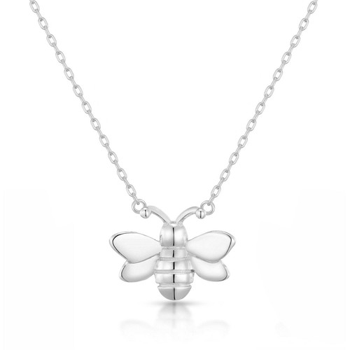 Silver plated bumble bee - plated,