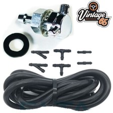 Classic Car Washer Jet Kit Pipe Chrome Twin WSB131 Mini Jag MG Ford Triumph VW