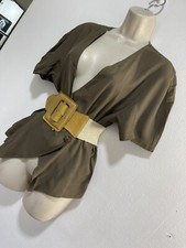 Brown blouse short sleeve