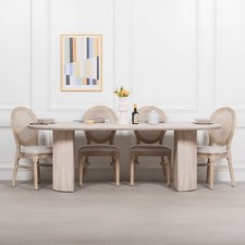 Seconds blanche ribbed wooden - blanche,