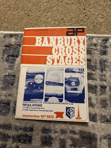 1972 banbury cross - cross, stages