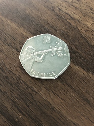 London olympics 2012 50p coins - london,