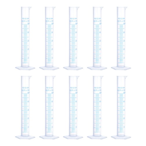 10pcs 50ml plastic graduated - 10pcs,