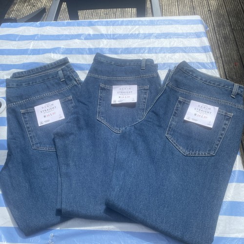 Pre washed blue jeans george - pre-washed,