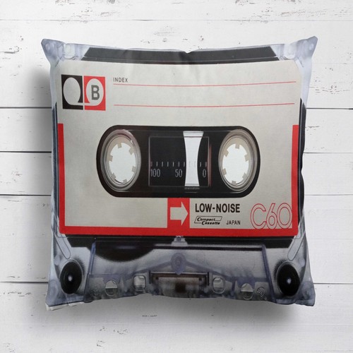 Cassette cushion retro music - cassette,