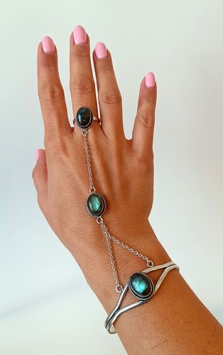 Labradorite three gemstones - labradorite,