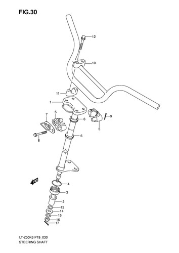 Suzuki genuine atv bolt z50 - genuine,
