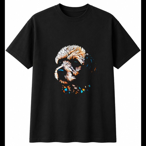 Miniature poodle shattered dog - poodle,