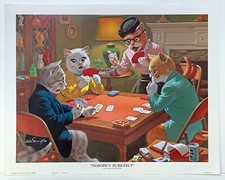 Arthur Kaplan Nobodys Purr-Fect The Kitty print by Arthur Sarnoff