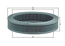 Air Filter MAHLE Fits FORD