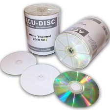 200 x Blank CD-R ACU-DISC White Thermal Everest for Rimage