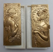 Silicone Rubber Moulds One Pair Of Decorative Ornate Style Wall Plaques