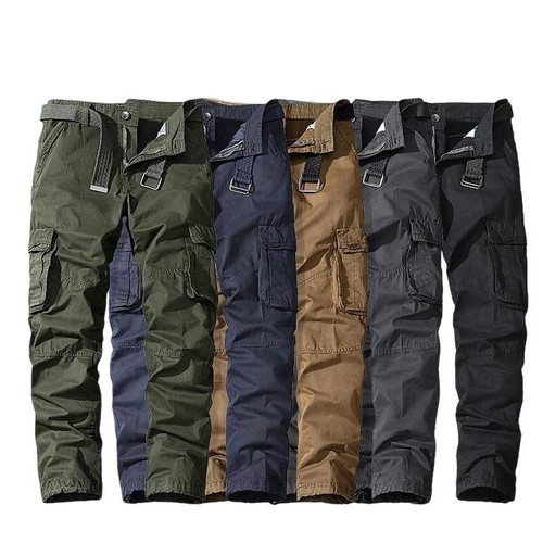 Men cargo trousers cotton - men's,