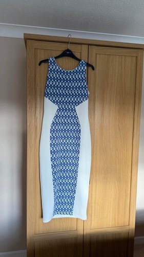 Blue and white womens dress - womens,
