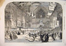 Original Old Antique Print